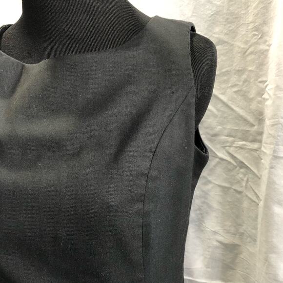Gap Factory Store Wool blend black sheath sleeveless classic dress size 6 - Picture 2 of 7